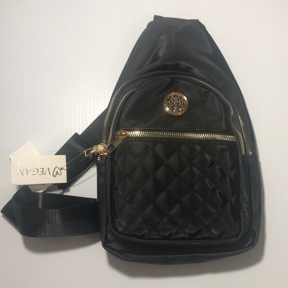 Vegan Sling Bag Black/Blush